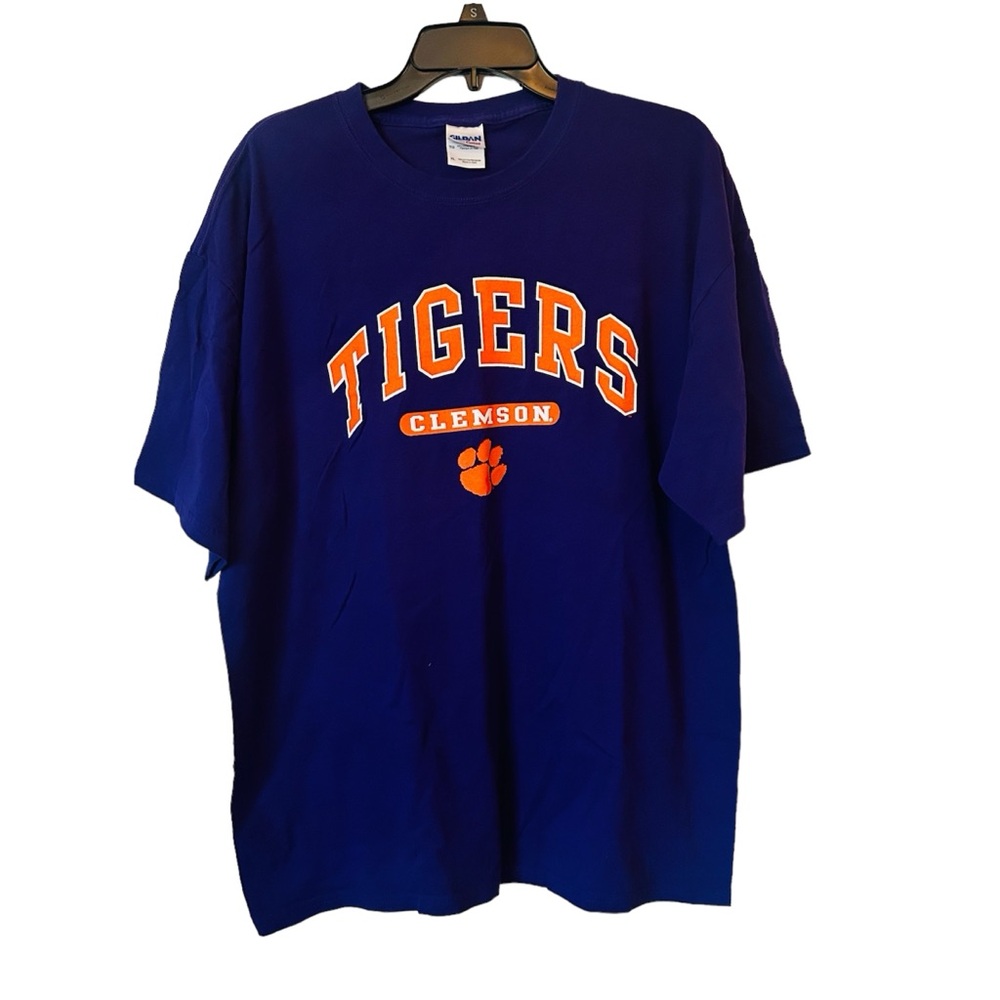 Clemson Tigers Football Purple & Orange Graphic Game Day Tee Shirt Plus XL